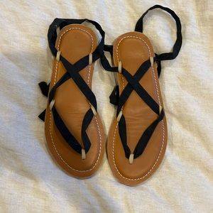 Sseko Ribbon Sandals with Slight Wedge